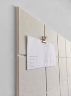 Cork Board 24 x36 Alternative - 6 Pack Felt Wall Tiles with Safe Removable Adhesive Tabs, Cork Boards for Walls Cork Board for Home Office Pin Board Tack Board - Beige - Image 2