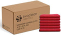 EvaClean Essentials Premium Microfiber Cleaning Cloth 16"x16" - Reusable, Washable, Non-Scratch, Microfiber Towels for Cleaning, Dusting, Polishing, High Absorbency & Durability, Red, 96-Pack by Evaclean