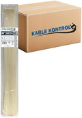 Kable Kontrol Cable Zip Ties, 36 Inch, 1000 Pcs, 50lbs Test, Natural White by KABLEKONTROL%C2%AE
