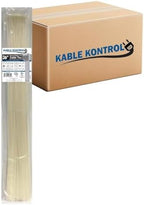 Kable Kontrol Cable Zip Ties, 36 Inch, 1000 Pcs, 50lbs Test, Natural White by KABLEKONTROL%C2%AE