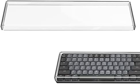 Geekria Full Size Keyboard Dust Cover, Clear Acrylic Keypads Cover for 104 Keys Computer Mechanical Keyboard, Compatible with Logitech MX Mechanical by GEEKRIA