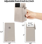 Furniture Risers 4 Inch with Adjustable Screw Clamp,4 Pack Beige - Image 2