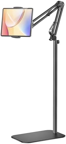 Tablet Floor Stand, Height & Angle Adjustable Metal Tablet Holder Stand by Unknown