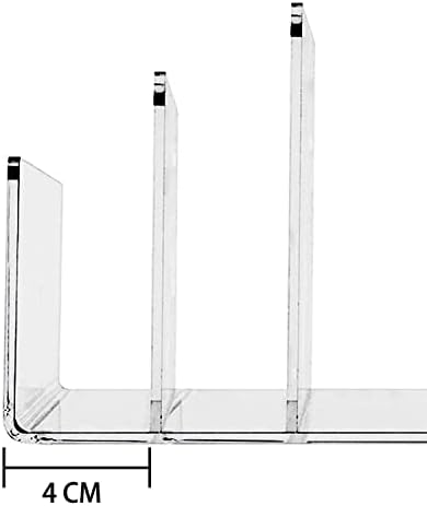Acrylic Desk File Organizer 2 Pack, 4 Section Letter Organizer - Image 3