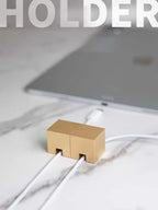Golden Stainless Steel Cable Clips, Cord Organizer Cable Management, USB Cable Holder Wire,Wire Organizer for Desk,Nightstand and Office Cable Management，Not Magnetic (Frosted Gold 2pc) - Image 2