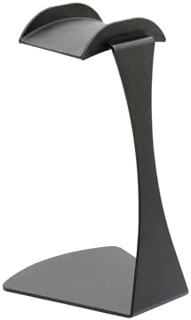K&M Konig & Meyer 16075.000.56 Headphone Table Free-Standing Holder | Protective Rubber Padded Arm | Slip-Resistant Base | Black Structured Surface | Steel Design | Headset Accessory | German Made - Image 2