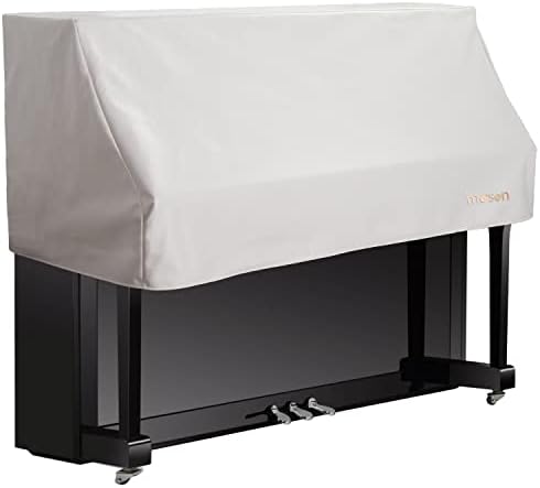 Piano Keyboard Cover Keep Your Upright Piano Safe with Our Dust Cover Cloth (White) by Mooson