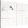 Bumusty 48" x 36" Large Cork Board Alternative, Milky White by BUMUSTY