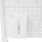 Clamp-On Pegboard Desk Organizer, 2-Tier Clamp On Desk Shelf with Hooks, Office Accessory Organizer for Books, Office Supplies & DIY Storage, 16.5lbs Capacity, 39.37" x 37.4", White - Image 7