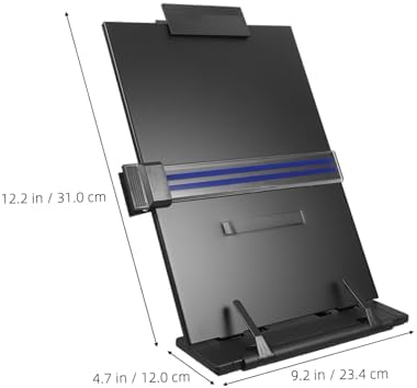 Holibanna Adjustable Folding Reading Stand Document Holder for Students Hands Copy Holder for Books Magazines and Documents - Image 6