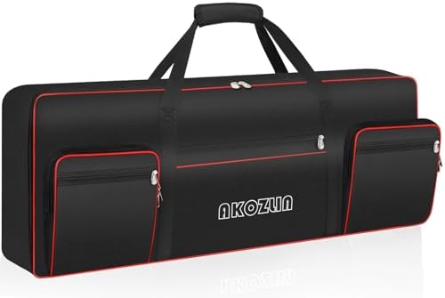 AKOZLIN 76 Key Keyboard Case, Soft Padded Keyboard Gig Bag, Piano Bag - Image 7