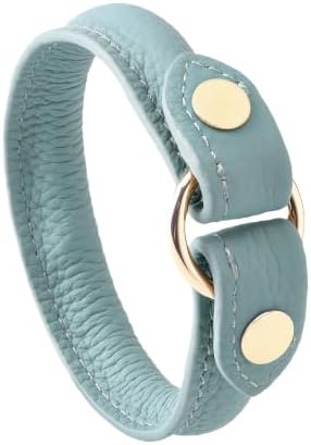 Top-Grain Leather Handbag Hanger, Foldable Purse Hook, BlueGray - Image 2