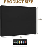 Large Bulletin Board 60" x 36" Felt Cork Board - Decor Pin Board, Black - Image 4