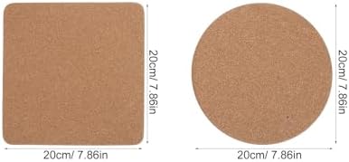 6pcs Cork Trivet Heat Insulation Pad Coaster for Kitchen Xmas - Image 2