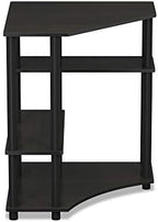 Furinno Turn-N-Tube Toolless Corner Desk, Gaming Desk, Espresso - Image 4