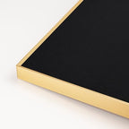 Fabric Bulletin Board 30x20 inches, Golden Aluminum Framed Wall Pin Board - Image 2