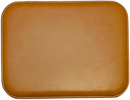 Maruse Italian Leather Mouse Pad for Home or Office Desktop, Handmade in Italy, Honey by Maruse