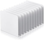 Suzile Metal Desktop File Organizer, 10 Compartment, Vertical File Sorter by Suzile