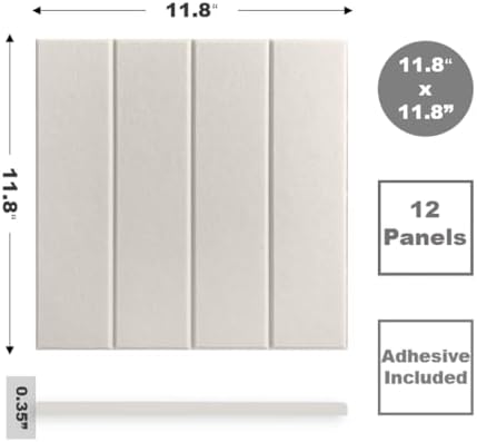 Felt Bulletin Board Tiles | Modern Cork Board Alternative | Large Cork Boards for Walls | Aesthetic Felt Wall Panels for Office & Home Decor | Pinboard & Photo Board (12-Pack) | Beige - Image 4