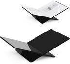 PUERSI Acrylic Book Stands for Display, 15.8 x 9.5 x 4.3 in Open Bookstand by PUERSI