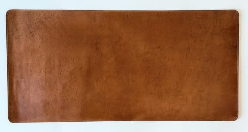 Rovelis Full-Grain Leather Desk Mat, 31”×15” by Unknown
