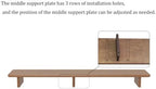 Solid Wood Dual Monitor Stand Riser Walnut Monitor Riser for Desk Wooden Desk Shelf Ergonomic Monitor Stand for Home Office - Image 2