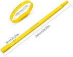1000pcs Plastic Tamper Seals Numbered Security Shipping Tags, Slender Shape Container Ties Fixed Disposable Lock for Trailer Truck Cable (Yellow) - Image 2