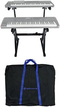 Rockville Z55 Z-Style 2-Tier Keyboard Stand, Adjustable Height and Width by Rockville