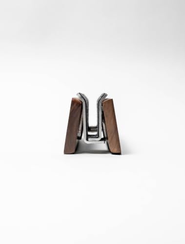 Raico Verical Laptop Stand MacBook Walnut Wood Dual Laptop Vertical Setup Holder Stand (Walnut Wood, Single Slot | Adjustable) - Image 2