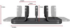 JOKItech Dual Aluminum Vertical Laptop Stand Organizer, Sturdy Notebook Computer Holder Stand Compatible with New Liquid Retina XDR Apple MacBook Air/Pro/Neo, Mac mini & iPad Pro - Black - Image 2