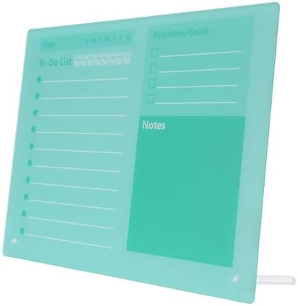 Yosoo Dry Erase Planner Board, Daily Planner Dry Erase Board, Desktop Calendar, to Do List, Schedule with Stand for Office Home School (40 * 30cm) by Yosoo