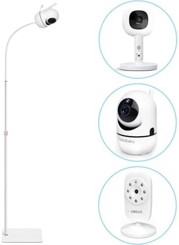 AISVAN Adjustable Height Baby Monitor Floor Stand Holder for Hellobaby HB6560/HB6550 HB65/HB66/HB248 Baby Monitor and Also Compatible with The Nanit Pro Smart Monitor & Flex Stand by AISVAN