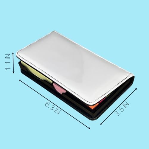 5 Packs Sublimation Faux Leather Blanks Sticky Note Pad Cases for Office Home Desk Decor Accessories - Image 2