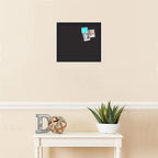 PinPix 15x13 inch Cork Bulletin Board. This Decorative Framed Pin Board Comes with Diamond Pattern in Black Design and Satin Black. Ideal for Home, Office Decor or School (PinPix-120) - Image 3