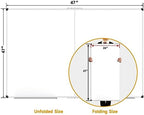 XBoard Magnetic Whiteboard 48 x 48 Inch, Foldable Dry Erase White Board with Aluminium Frame & Marker Tray 4' x 4', Wall Mounted Folding Message Presentation Board - Image 2
