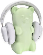 Gummy Bear Headphone Stand Hanger - Cute Headset Holder - Kawaii Desk Accessories - Compatible with Most Headphones (Pastel Green) by BeamTeam3D