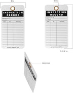 Lionshop Inspection Record Tag, Durable 30 mil UV/Paper Material w/Zip Ties for Scaffolds, Ladders, Fire Extinguisher, Machinery, Hazards, Inventory, Out of Service, 5.75"x 3", Pack of 50 - Image 4