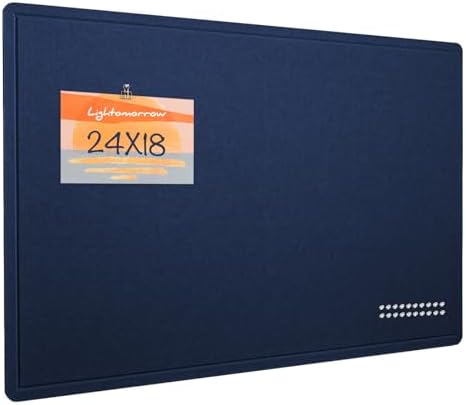 Felt Bulletin Board 24x18 inches, Decorative Pin Board for Home & Office by Lightomorrow