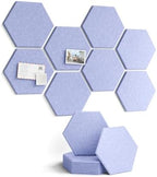 Fluxynara 8-Pack Hexagon Felt Bulletin Board Tiles, Lavender by FLUXYNARA