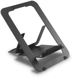 Kensington Adjustable Aluminum Laptop Stand for Desk, Ultra-Slim Lightweight Foldable Portable Notebook Holder, Anti-Slip Silicone Tablet Mount for 10"-17" Laptops and Tablets, Black K50428WW by Unknown