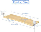suptek Large Keyboard Tray Under Desk Pull Out with C Clamp Mount, Keyboard & Mouse Tray, 34 (38 Including Clamps) x 11.8 inch Slide-Out Platform Computer Drawer for Typing, Light Wood, DSF1LQM - Image 6