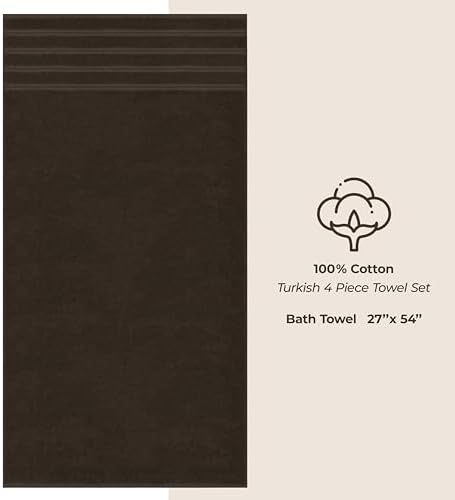 American Soft Linen 100% Cotton Luxury Turkish Towels, 4 PC Bath Towel Set - Image 4