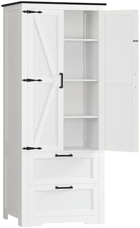 TEENFON Storage Cabinet with Doors & Adjustable Shelf by TEENFON
