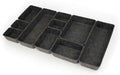 Three by Three Seattle Recycled Felt Storage Bins Set of 10 (Charcoal) by ThreebyThreeSeattle