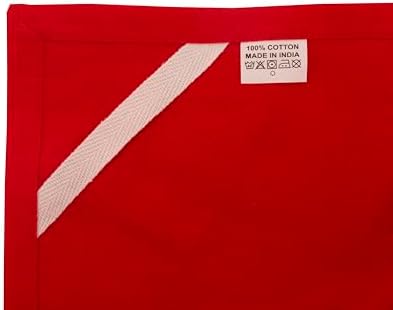DG Collections 100% Cotton Flour Sack Towels – 12 Pack, 27x27 Inches, Red, Lint-Free, Pre-Washed, Hemmed Edges – Reusable Kitchen Towels for Cleaning, Embroidery, Printing & Crafts - Red - Image 6