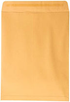 JAM PAPER 10 x 13 Open End Catalog Premium Envelopes with Peel and Seal Closure - Brown Kraft Manila - 100/Pack - Image 3