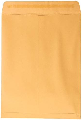 JAM PAPER 10 x 13 Open End Catalog Premium Envelopes with Peel and Seal Closure - Brown Kraft Manila - 100/Pack - Image 3