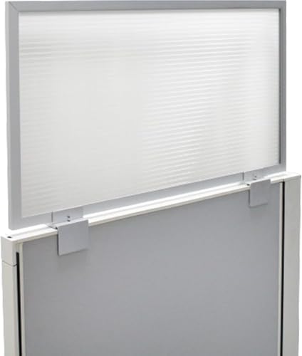OBEX Screen & Office Panel Extender Polycarbonate Desk Privacy Panel & Divider for Office Cubicle, 12" x 24", Translucent by OBEX