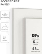 Fluxynara Felt Bulletin Board & Cork Board Alternative, Milky White - Image 5