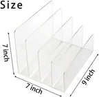Acrylic Desk File Organizer 2 Pack, 4 Section Letter Organizer - Image 2